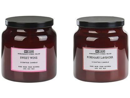 Sæt med 2 duftlys Absolute Alchemy Sojavoks Friske noter 1 par