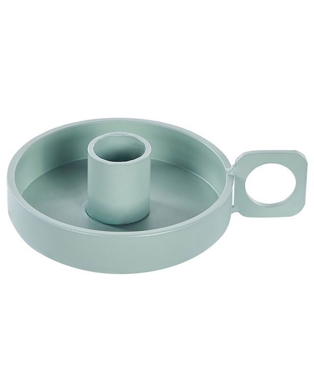 Sæt med 2 Chorio Metal lysestager 4 cm Mintgrøn 1 par