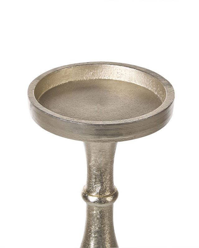 Sæt med 2 Cuba metal-lysestager 37/28 cm i guld, 1 par