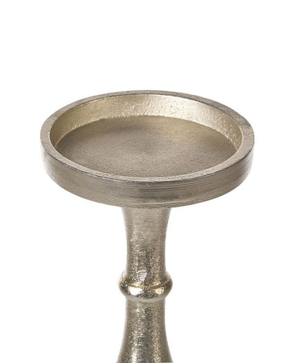 Sæt med 2 Cuba metal-lysestager 37/28 cm i guld, 1 par