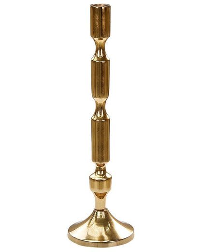 Sæt med 2 Dikirnis metallysestager 31/36 cm i guld, 1 par