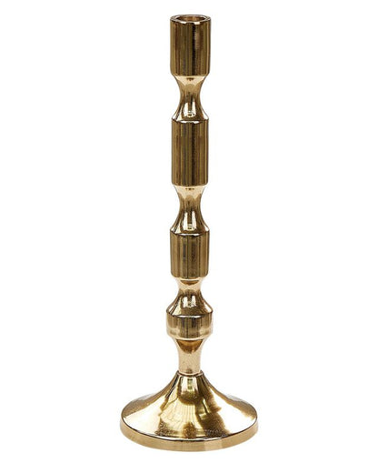 Sæt med 2 Dikirnis metallysestager 31/36 cm i guld, 1 par