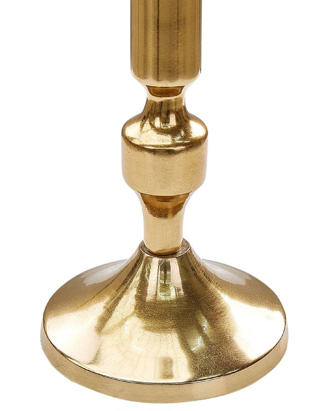 Sæt med 2 Dikirnis metallysestager 31/36 cm i guld, 1 par