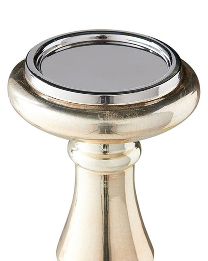 Sæt med 2 Imarti lysestager i glas 30 cm gylden 1 par