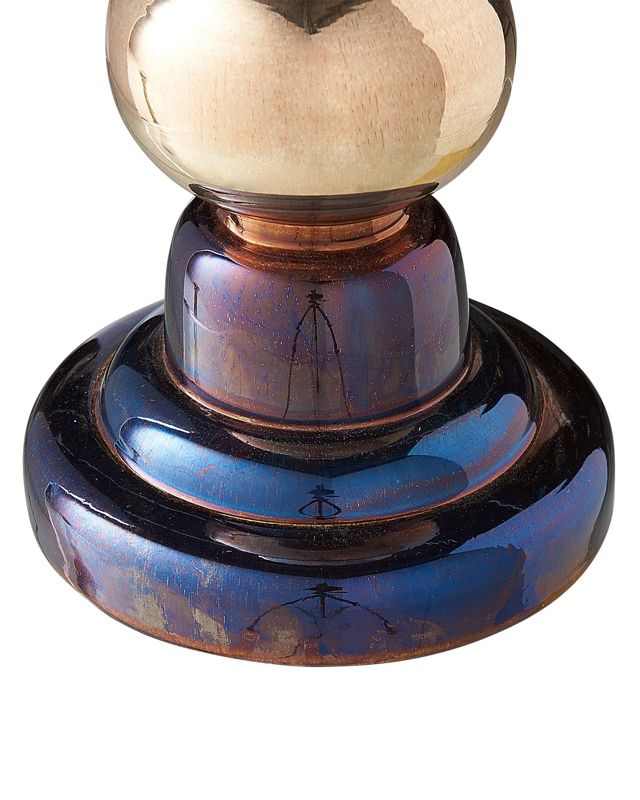 Sæt med 2 Imarti lysestager i glas 30 cm gylden 1 par