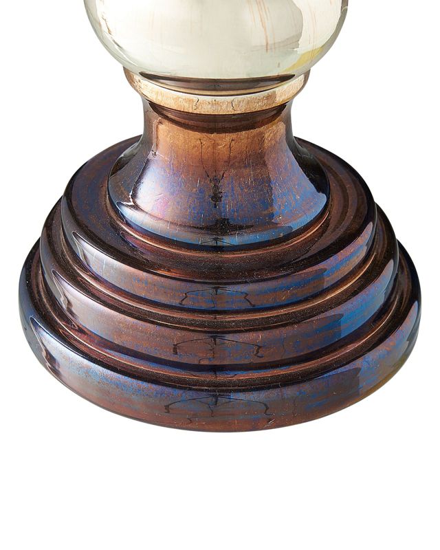 Sæt med 2 Imarti lysestager i glas 40 cm gylden 1 par