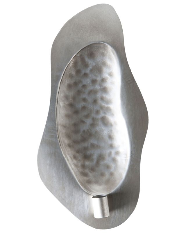 Sæt med 2 Odemira metal-lysestager 40 cm sølv, 1 par