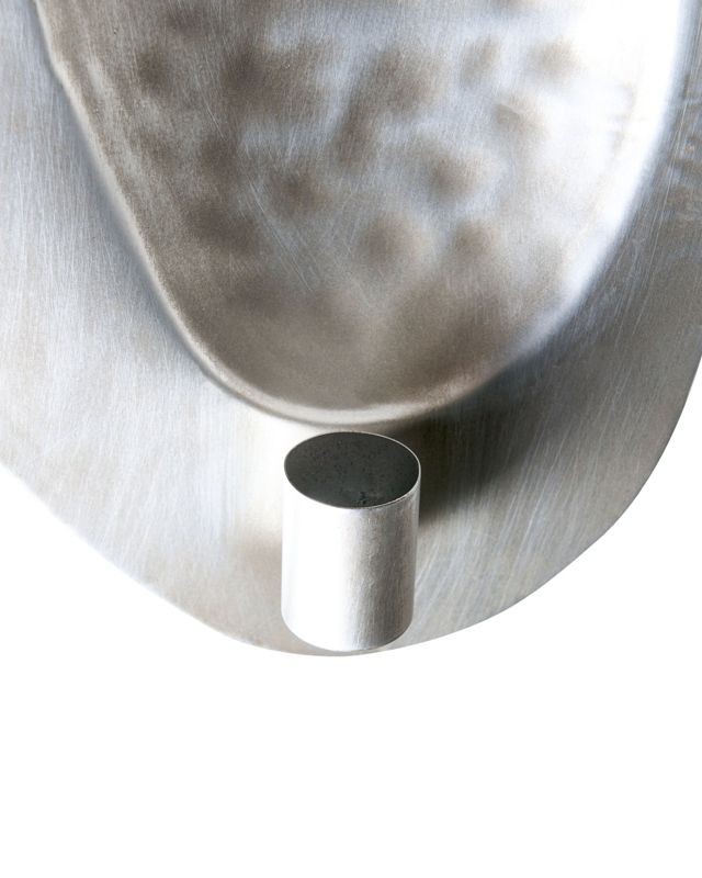 Sæt med 2 Odemira metal-lysestager 40 cm sølv, 1 par