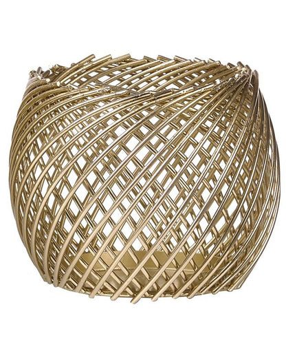 Sæt med 2 Tanduy metal-lysestager 18/22 cm i guld, 1 par