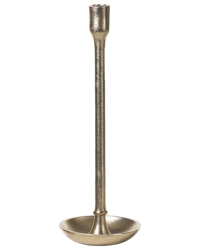 Sæt med 3 Liwung metal-lysestager 27/33/38 cm i guld, 1 sæt