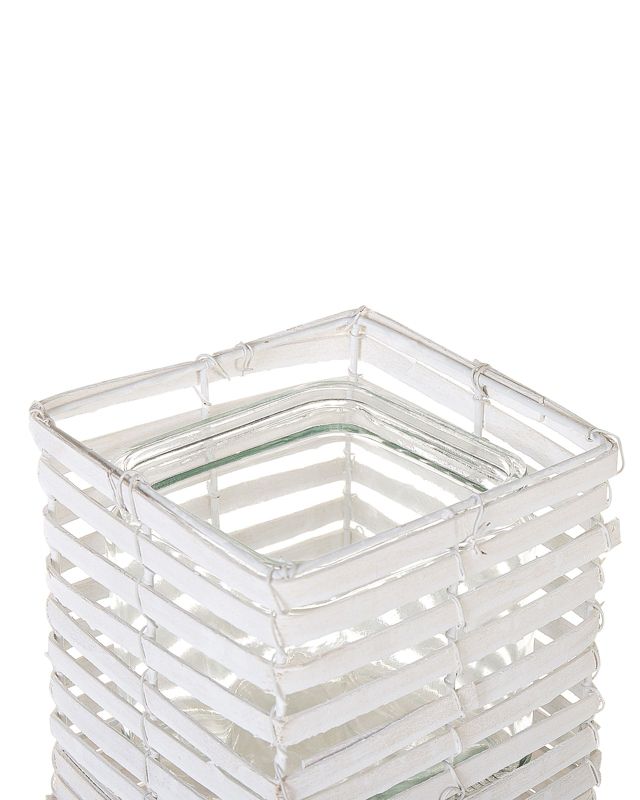 Sæt med 3 Marola lysestager 54/34/20 cm hvid 1 sæt