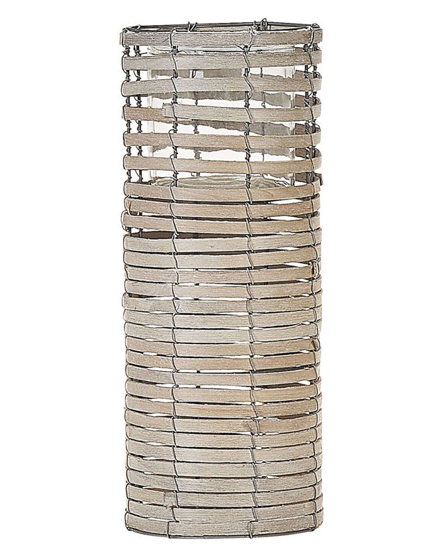 Sæt med 3 Rovare lysestager 60/39/25 cm grå 1 sæt