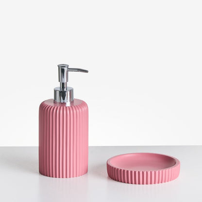 Badeværelsestilbehørssæt 5 Dele Camana Rosa