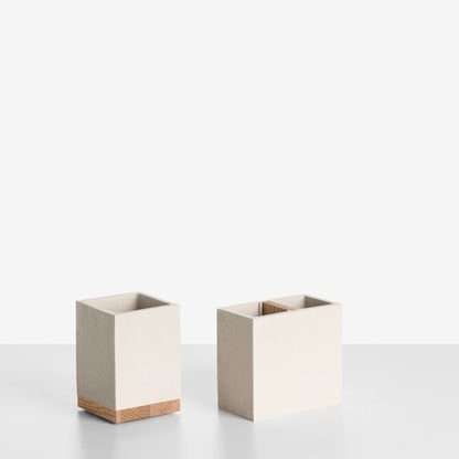 Badeværelsestilbehørssæt 5 Dele Beige 10 x 10 x 38 cm 4069605082411
