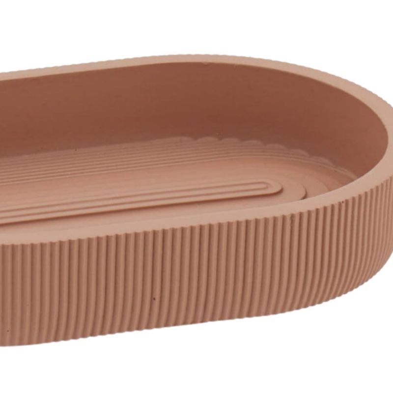 Badeværelsessæt 4 Dele Polyresin Blush 40,5x9,5x9,5 cm