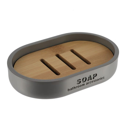 Badeværelsessæt Bambus Grå 10,4 cm x 36 cm 280 ml 1 stk. | 5907600435278