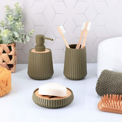 Badeværelsessæt 4 Dele Oliven 39,5x10,5x10,5 cm