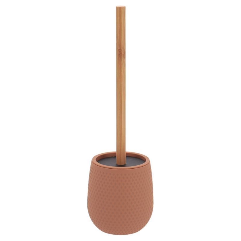 Badeværelsessæt Tova Cappuccino Brun Bambus/Plast 39x11x11 cm 4 Dele
