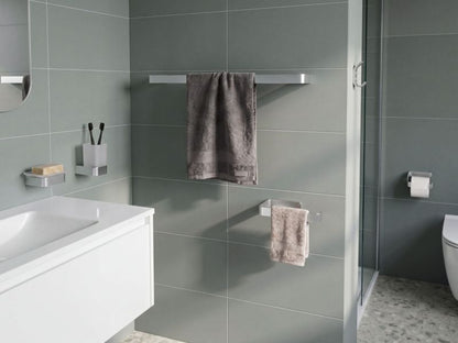 Badeværelsessæt 6 Dele Aluminium Sølv 60 cm