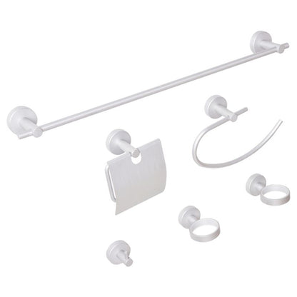 Badeværelsestilbehørssæt 6 Dele Aluminium Sølv 60 cm