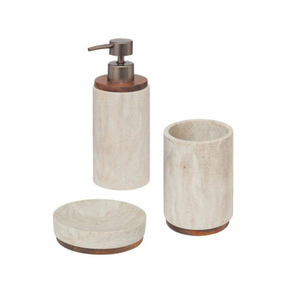 Badeværelsessæt Como 7,1x7,1x19,3 cm Beige