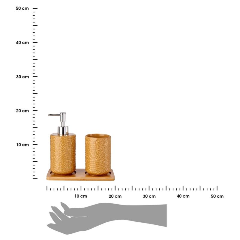 Badeværelsessæt Keramisk Camel 20x9x15,5 cm 1 stk.