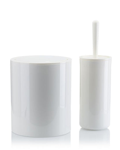Badeværelsessæt Carmen Hvidt Plast 5 Dele 20x20x29 cm