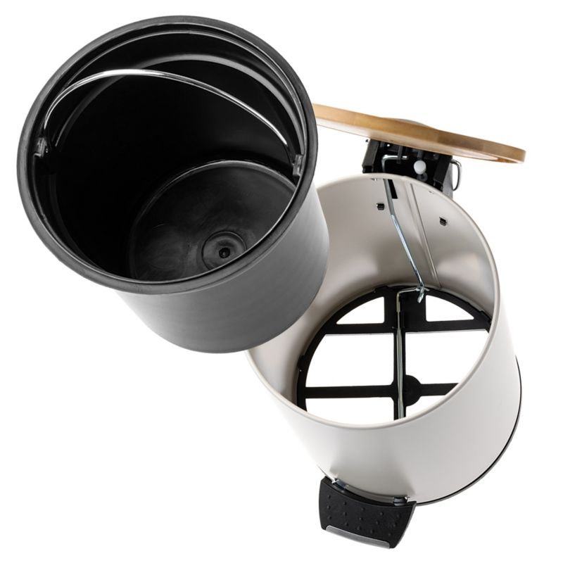 Badeværelsessæt med Toiletpapirholder, Toiletbørste og 3 L Spand Beige 76,5 cm | 5906638321355