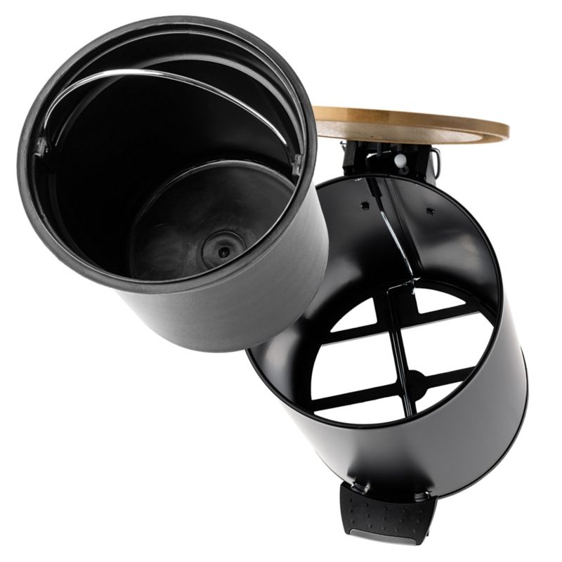 Badeværelsessæt Toiletbørste Holder Sort Bambus 76,5 cm