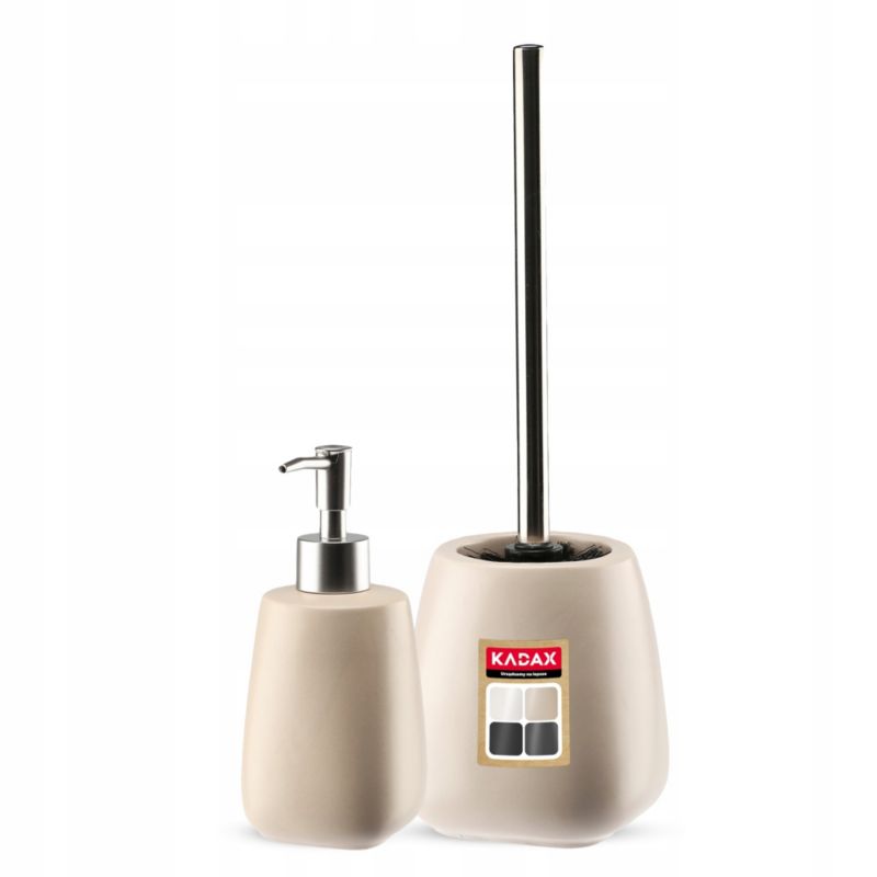 Badeværelsessæt Keramik Beige 2 Dele 5903699474761
