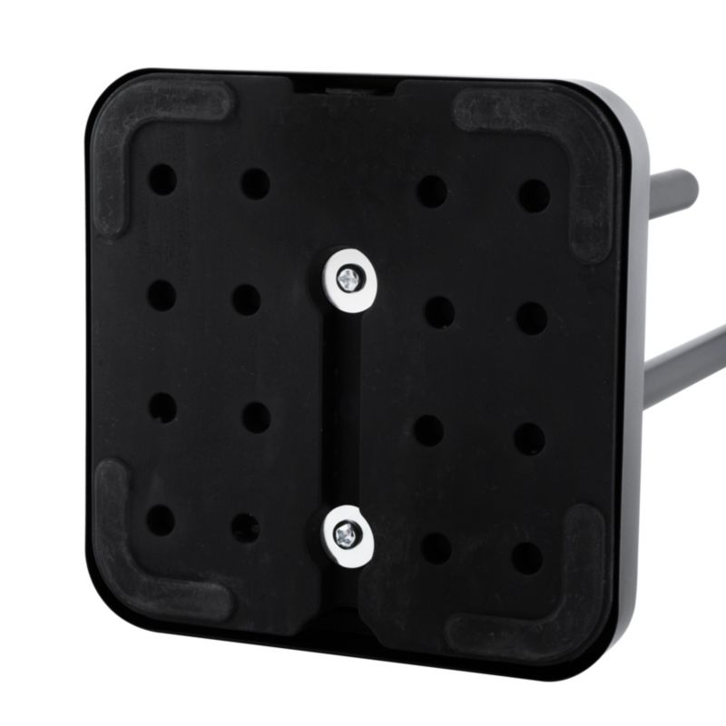 Badeværelsessæt med Pedalspand 5 L og Toiletpapirholder Sort/Bambus