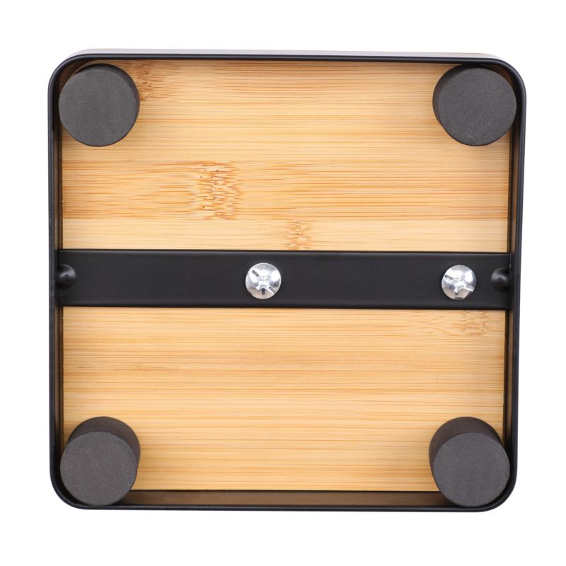 Toiletsæt Sort med Bambus 3L Pedalspand Soft Close og Holder med WC-Børste