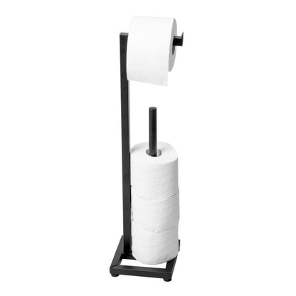 Badeværelsessæt med 3L Affaldsspand og Toiletpapirholder Mat Sort | CH.MUTI-BLK_P.PAP1-BLK
