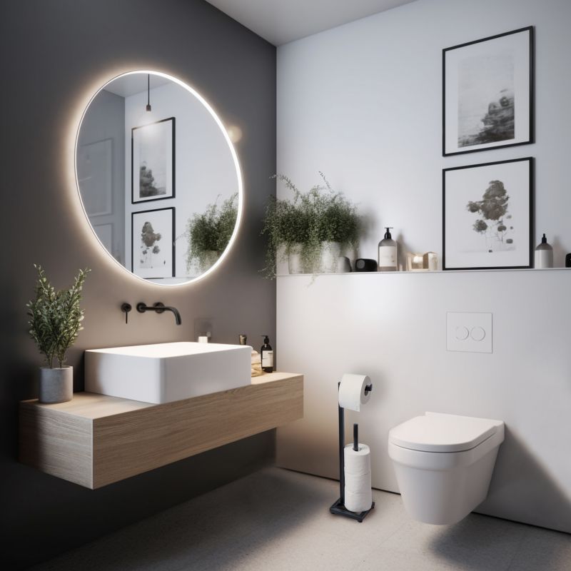 Badeværelsessæt med 3L Affaldsspand og Toiletpapirholder Mat Sort | CH.MUTI-BLK_P.PAP1-BLK