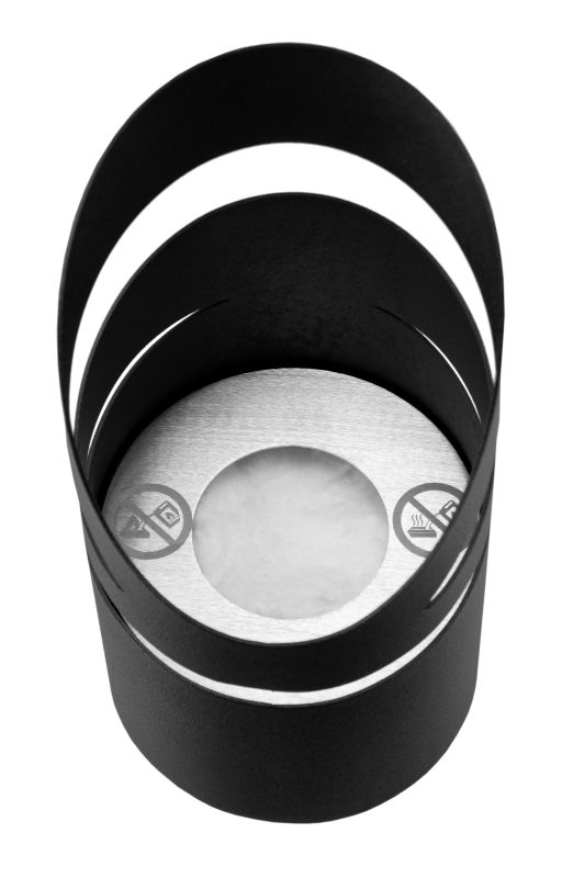 Fritstående Biokamin TUBE 18,9x9,4 cm Sort Mat med Bioethanol