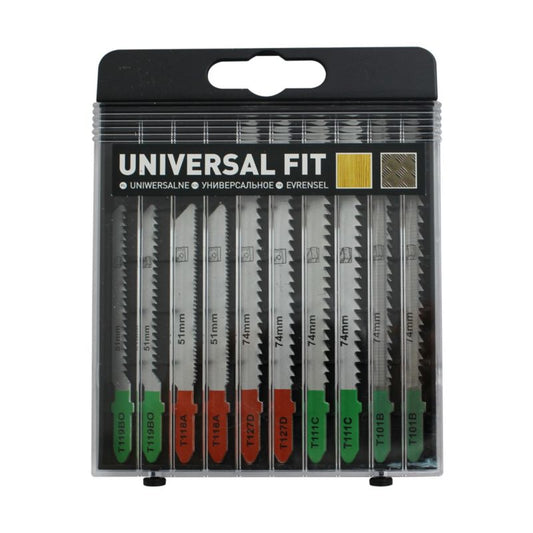 Universal fit brædtesæt med 10 stk.