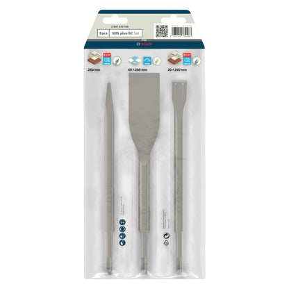 Bosch SDS+ mejselsæt 0/20/40 mm, 3 dele
