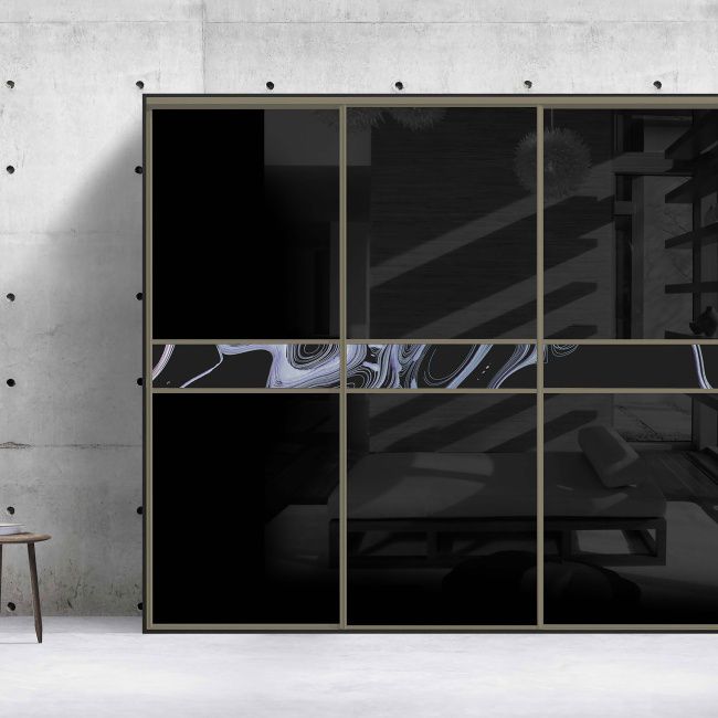 Sæt til 3 skydedøre Valcomp Mars oliven 3000 mm