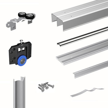 Komplet til 3 skydedøre Valcomp Mars sølv 3000 mm