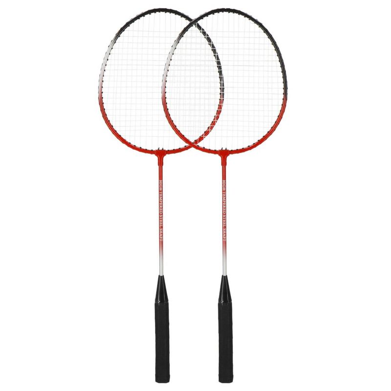 Springos 9-i-1 badminton sæt med 2 ketchere og 6 fjerbolde, 1 sæt