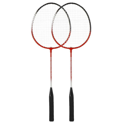 Springos 9-i-1 badminton sæt med 2 ketchere og 6 fjerbolde, 1 sæt