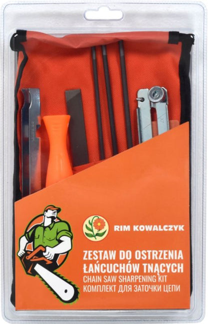 Slibesæt til kæder 9 dele