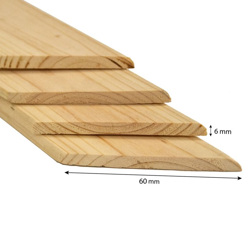 Træliste Sæt til Loftslem 120 x 70 cm Fyrretræ 4 Stk.