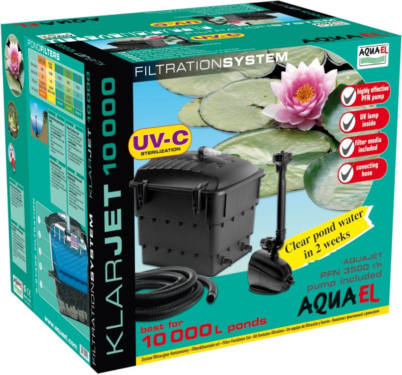 Klarj 3500 l/t filtrerings- og fontænesæt