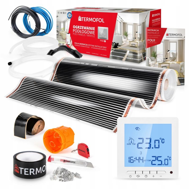 Varmefoliesæt 26 m² 100 cm 80W TF-H2