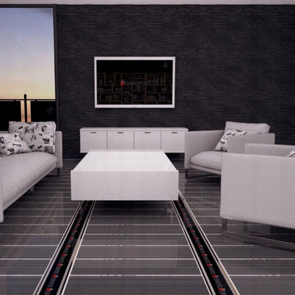 Infrarød Varmefolie Sæt 100 cm 80W 2,5 m² TF-H3 Hvid