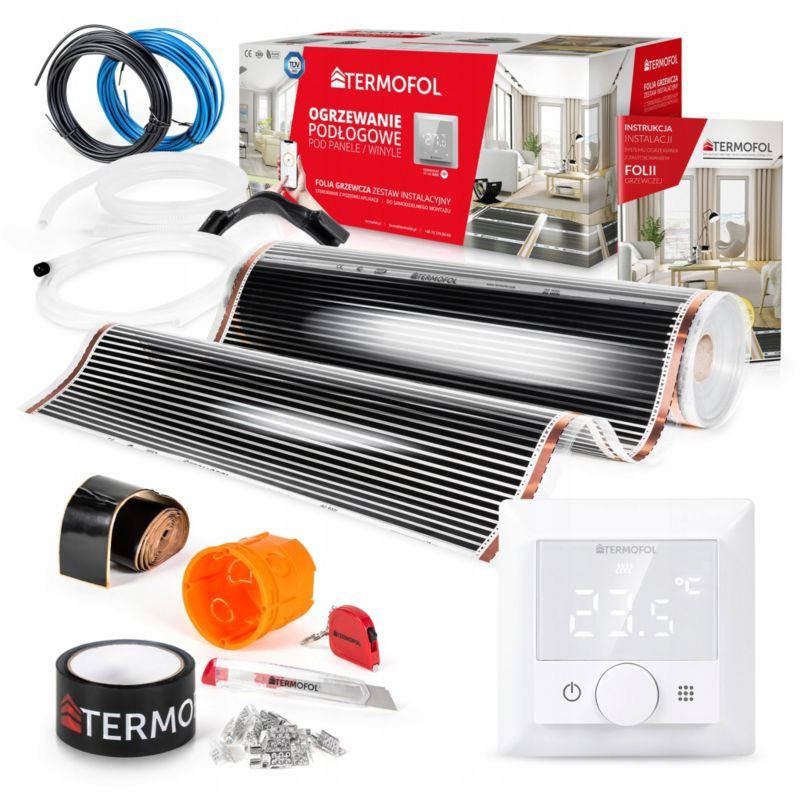 Infrarød Varmefolie Sæt 140W 100 cm 3 m² TF-H5