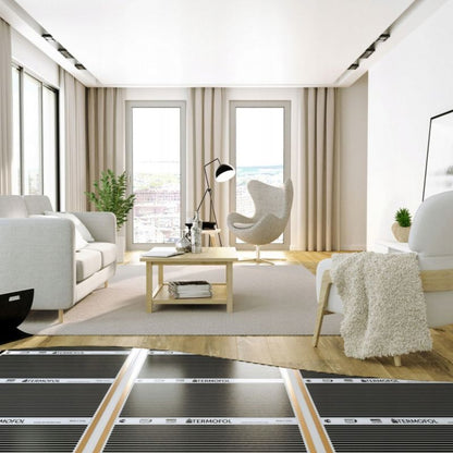 Infrarød Varmefolie Sæt 140W 100 cm 8 m² med TF-H1 Termostat