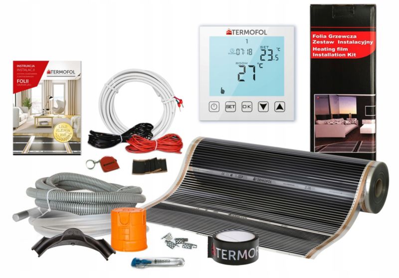 Infrarød Varmefolie Sæt 80W 100 cm 16 m² TF-H1