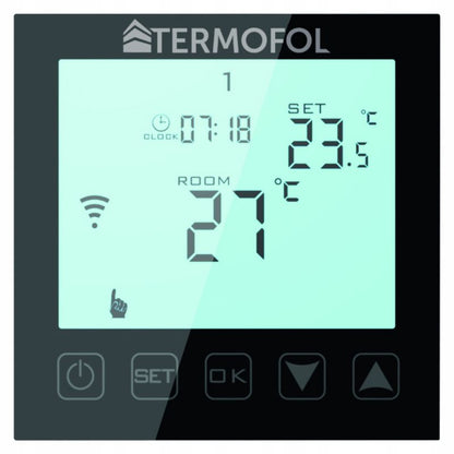 Infrarød Varmefolie Sæt 140W 50 cm 1 m² H7 Hvid med WiFi